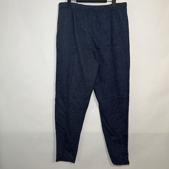Eddie Bauer Lounge Sweatpants Mens Size L Large Blue 34x30 Tapered Cotton Blend - Picture 9 of 14